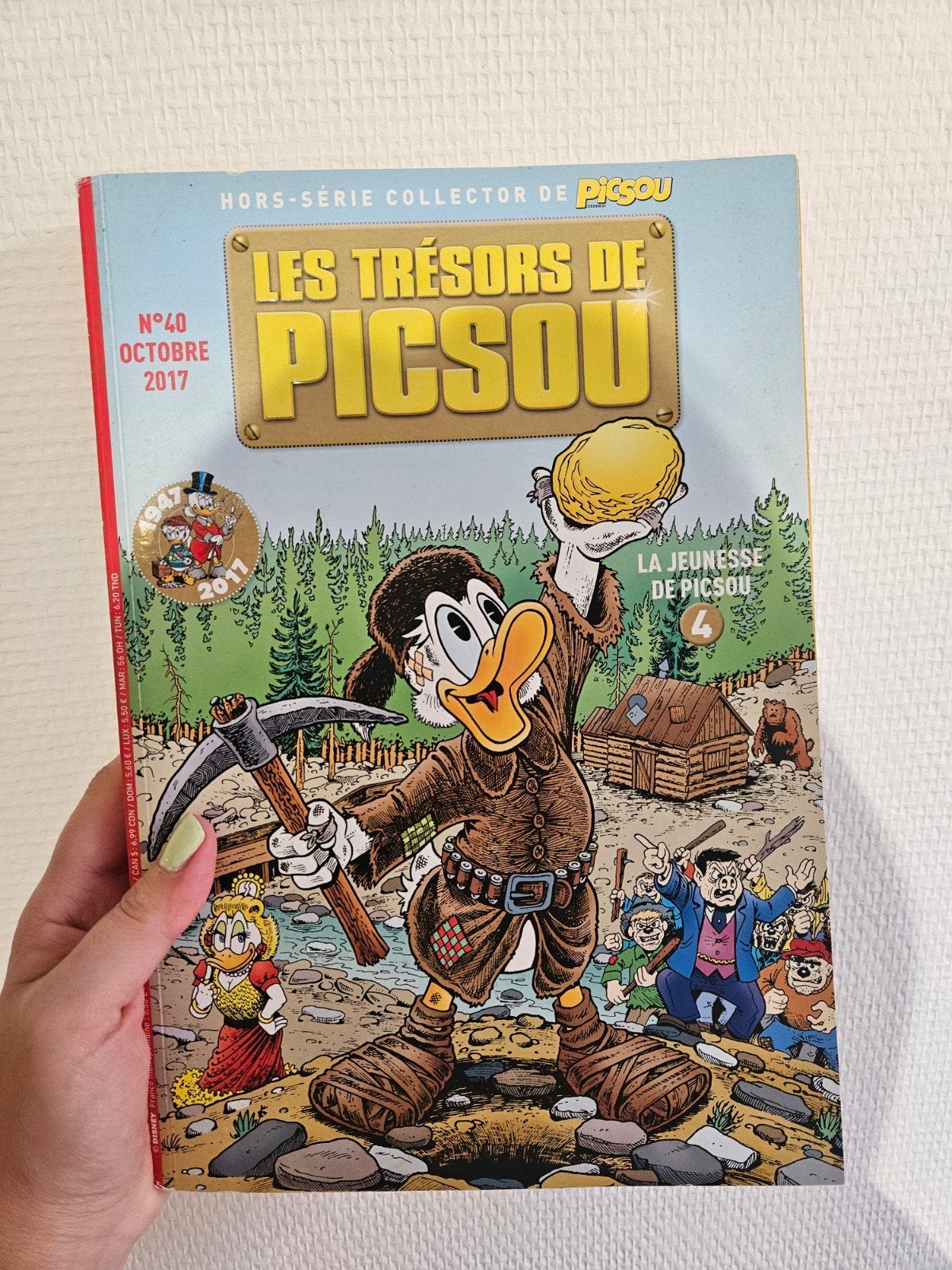 Les Trésors de Picsou N40 - La Jeunesse de Picsou 4 - Colle, Keno Don Rosa, Enlèvement ou Envoi, Une BD, Utilisé