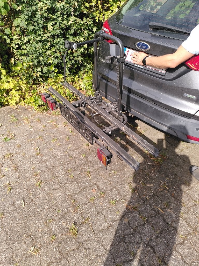 fietsdrager, Support d'attelage, 2 vélos, Pneus larges, Enlèvement
