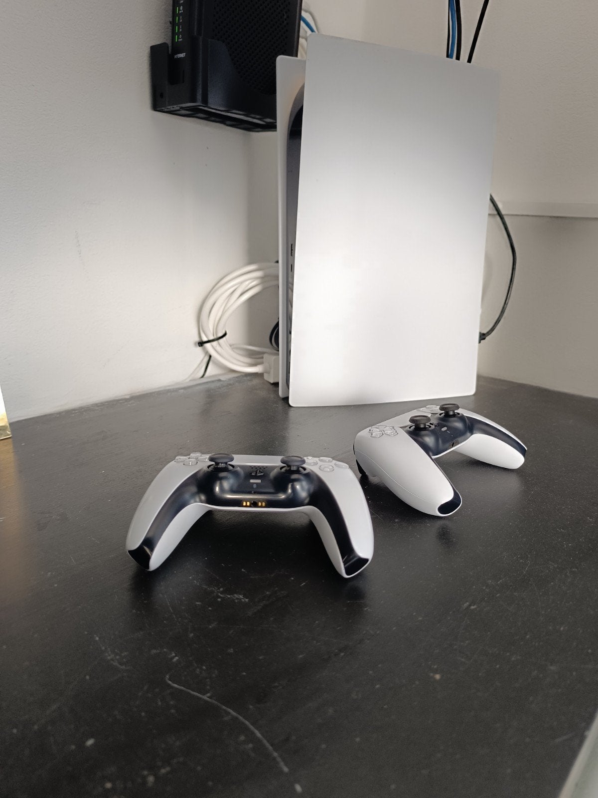 playstation 5 digital edition met 2 controllers te koop, Games en Spelcomputers, Ophalen of Verzenden, Zo goed als nieuw, Playstation 5 Digital