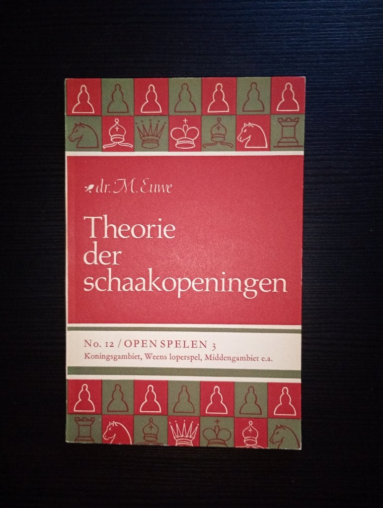 Theorie der schaak openingen 12 rood, Hobby & Loisirs créatifs, Sport cérébral & Puzzles, Enlèvement ou Envoi, Moins de 500 pièces