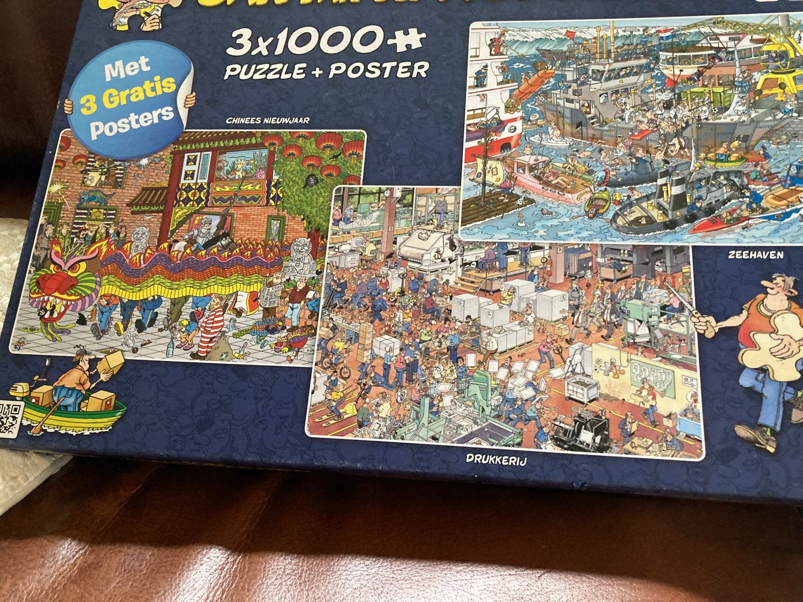 Puzzel 3 x 1000 stuks +posters, Hobby en Vrije tijd, Ophalen of Verzenden, Zo goed als nieuw
