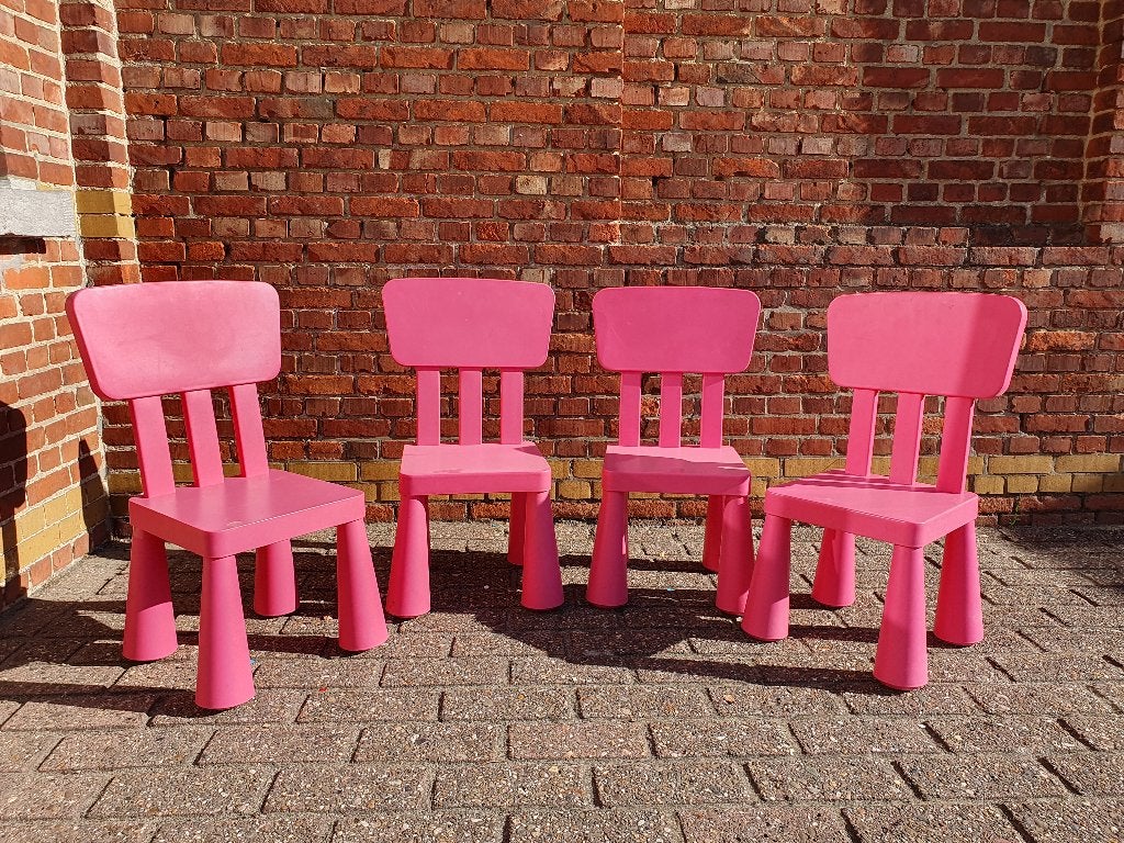 Ikea Mammut kinderstoelen - roze, Ophalen, Gebruikt, Overige typen