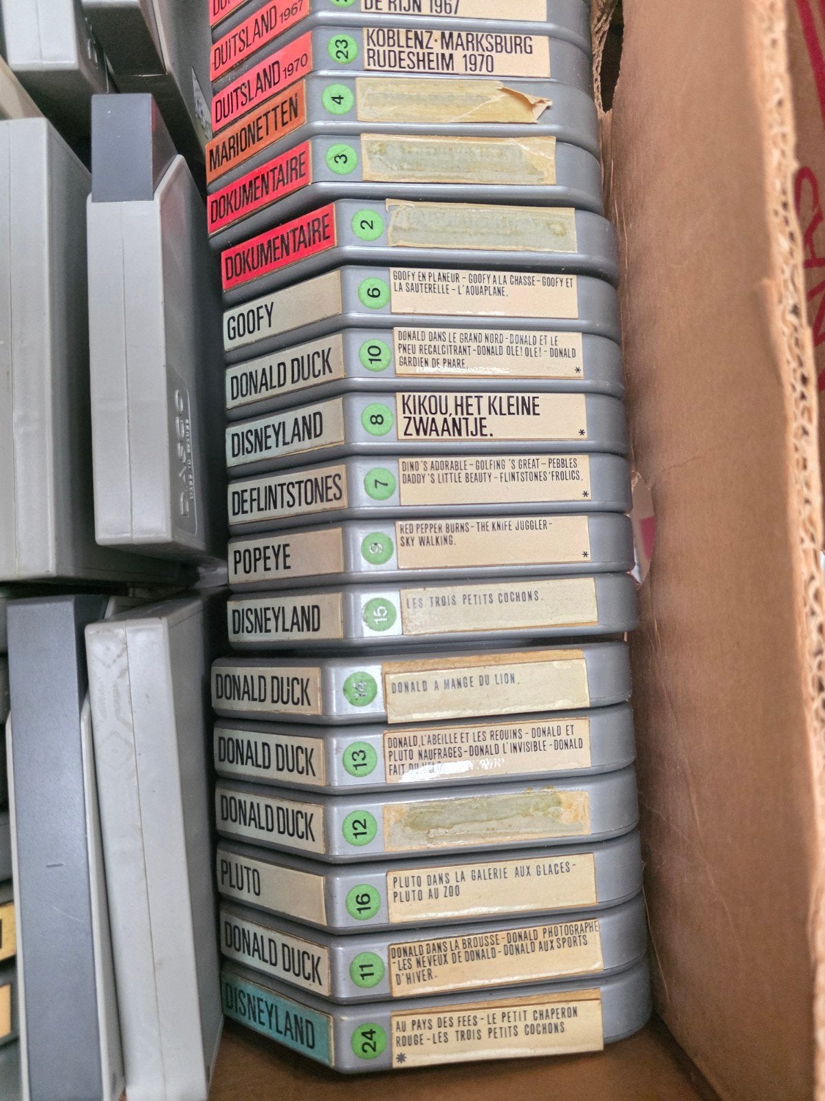 Partij 48x Super 8 films in Cervin dozen (Disney & Expo 58), Cd's en Dvd's, Ophalen