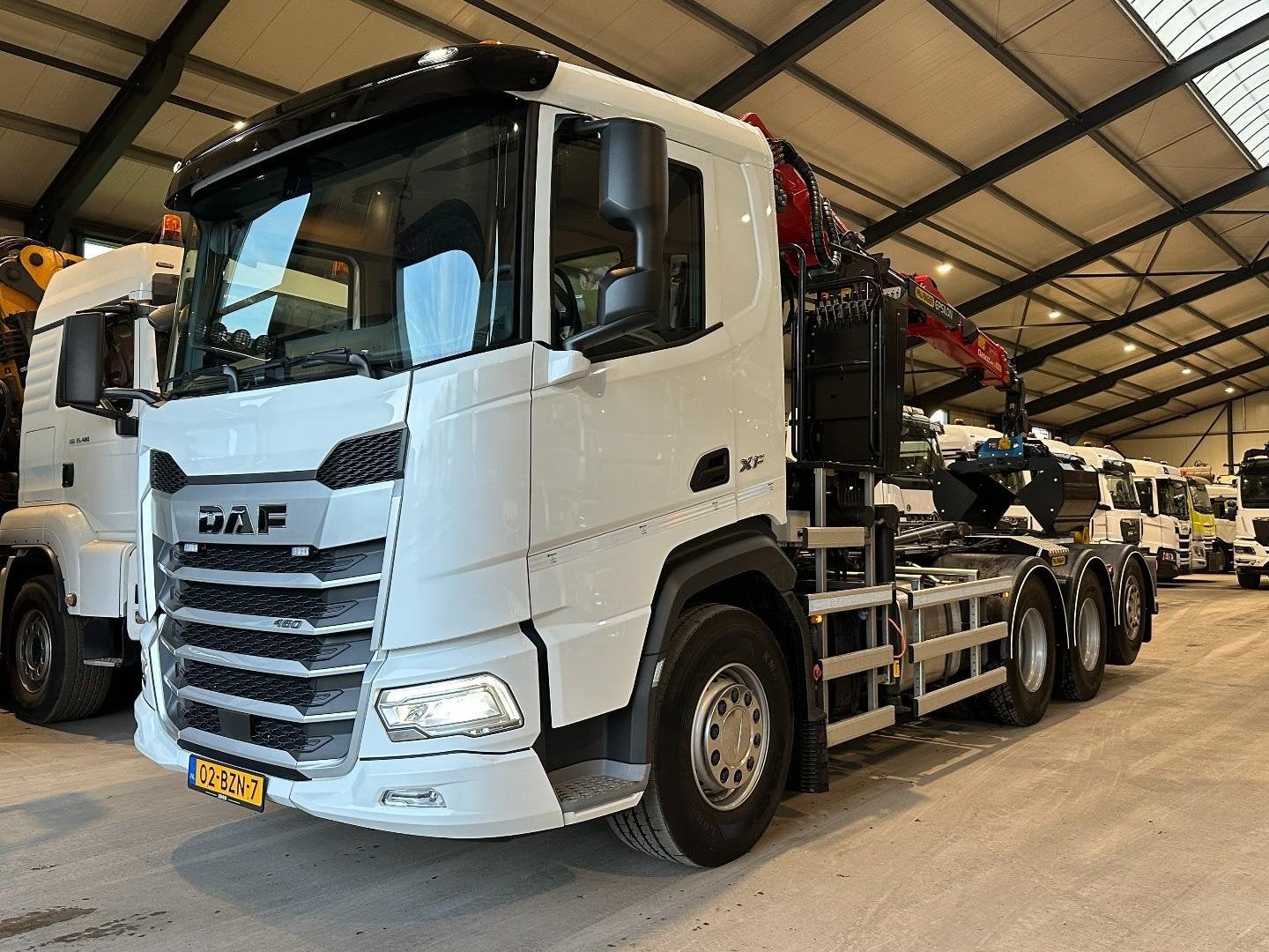 DAF XF480 grue palfinger z triple 8x4 avec télécommande et, Achat, Entreprise, Autres couleurs, Diesel