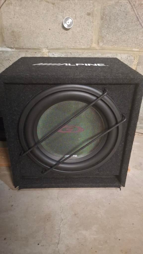 Alpine caisson+subwoofer+ampli, Enlèvement, Utilisé