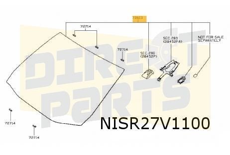 Nissan Micra (4/17-) voorruit (Acenta/P/Tekna) Origineel! 72, Neuf, -, -, Nissan