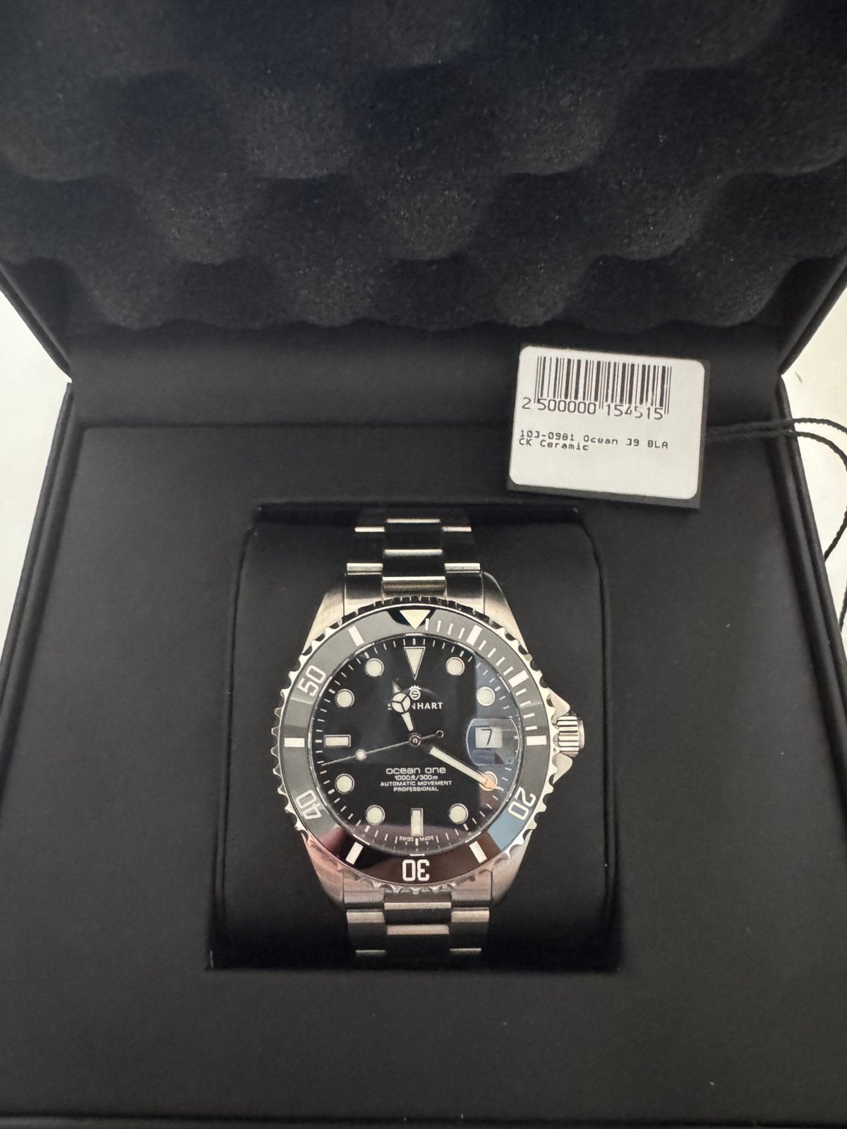 Montre Steinhart Ocean One 39mm, Handtassen en Accessoires, Horloges | Heren, Overige merken, Staal, Gebruikt, Staal