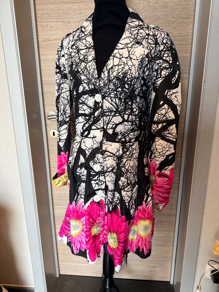Prachtige regenjas, trenchcoat, Desigual 46 jas, Kleding | Dames, Meerkleurig, Maat 46/48 (XL) of groter, Ophalen of Verzenden