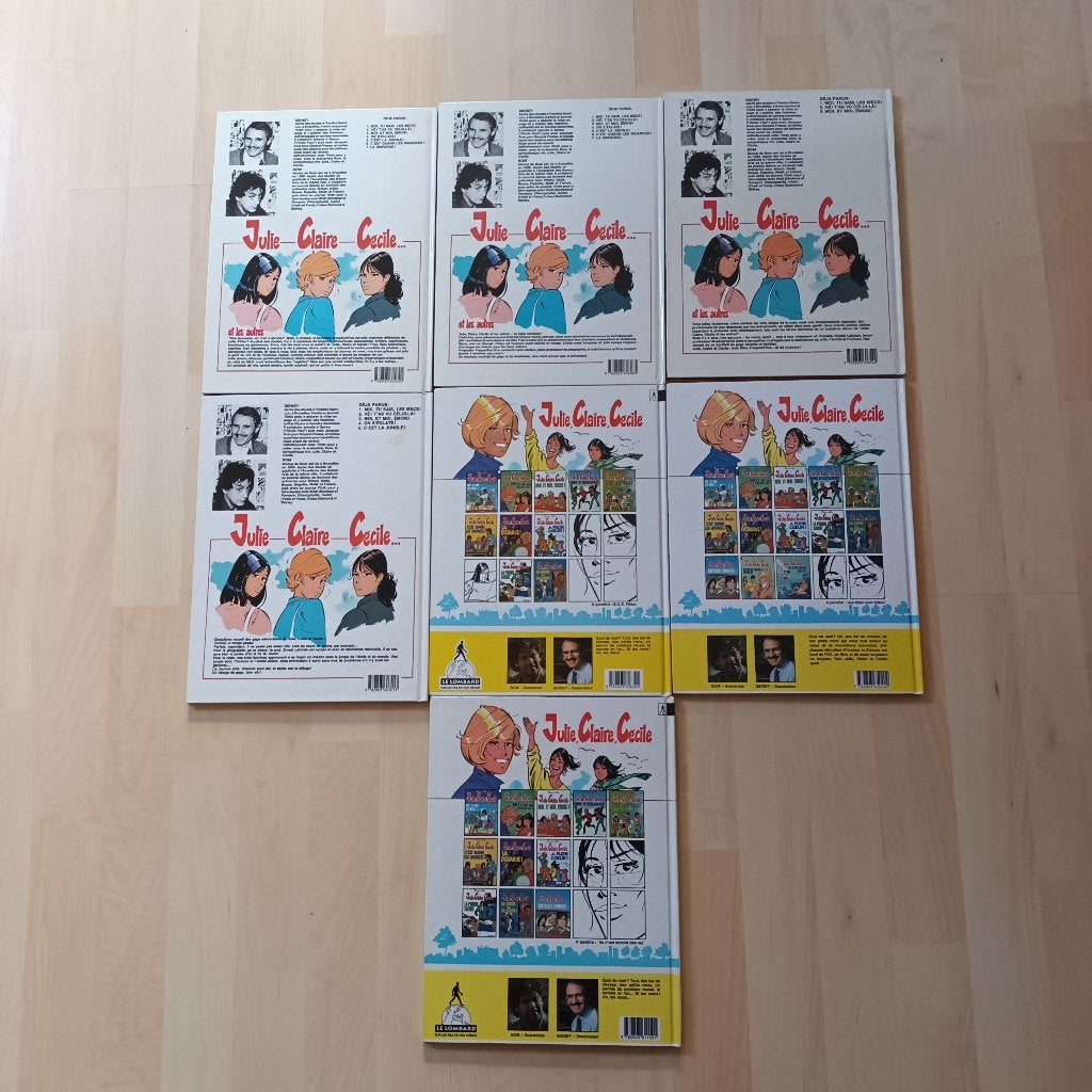 BD Julie Claire Cécile lot de 7 BD, Livres, Plusieurs BD, Enlèvement ou Envoi, Comme neuf, Bom & Sydney