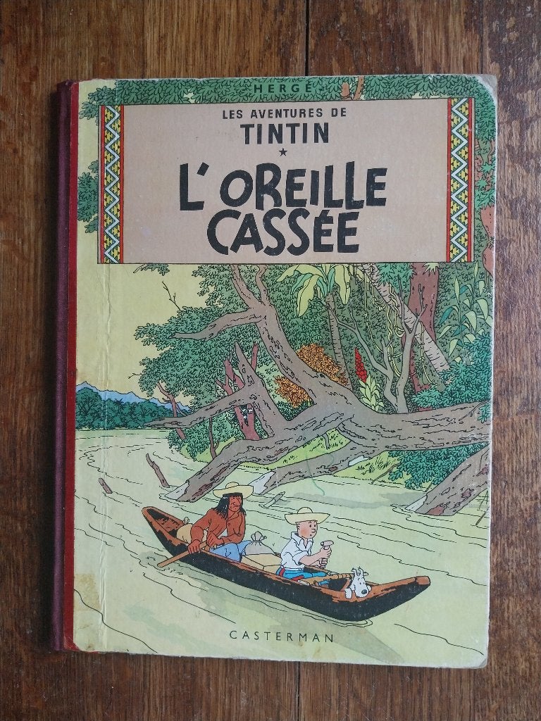 Tintin, l'oreille cassée - B29, 1960, Livres, Une BD, Enlèvement ou Envoi, Utilisé, Herge