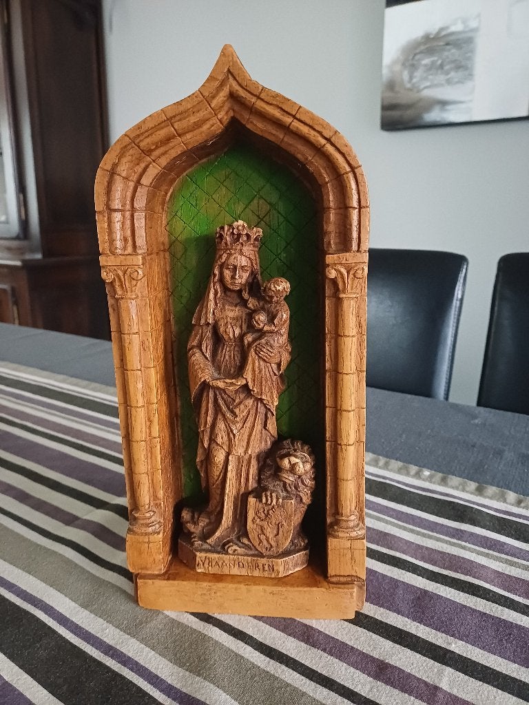 Onze Lieve Vrouw van Vlaanderen Beeld in nis, Antiek en Kunst, Ophalen