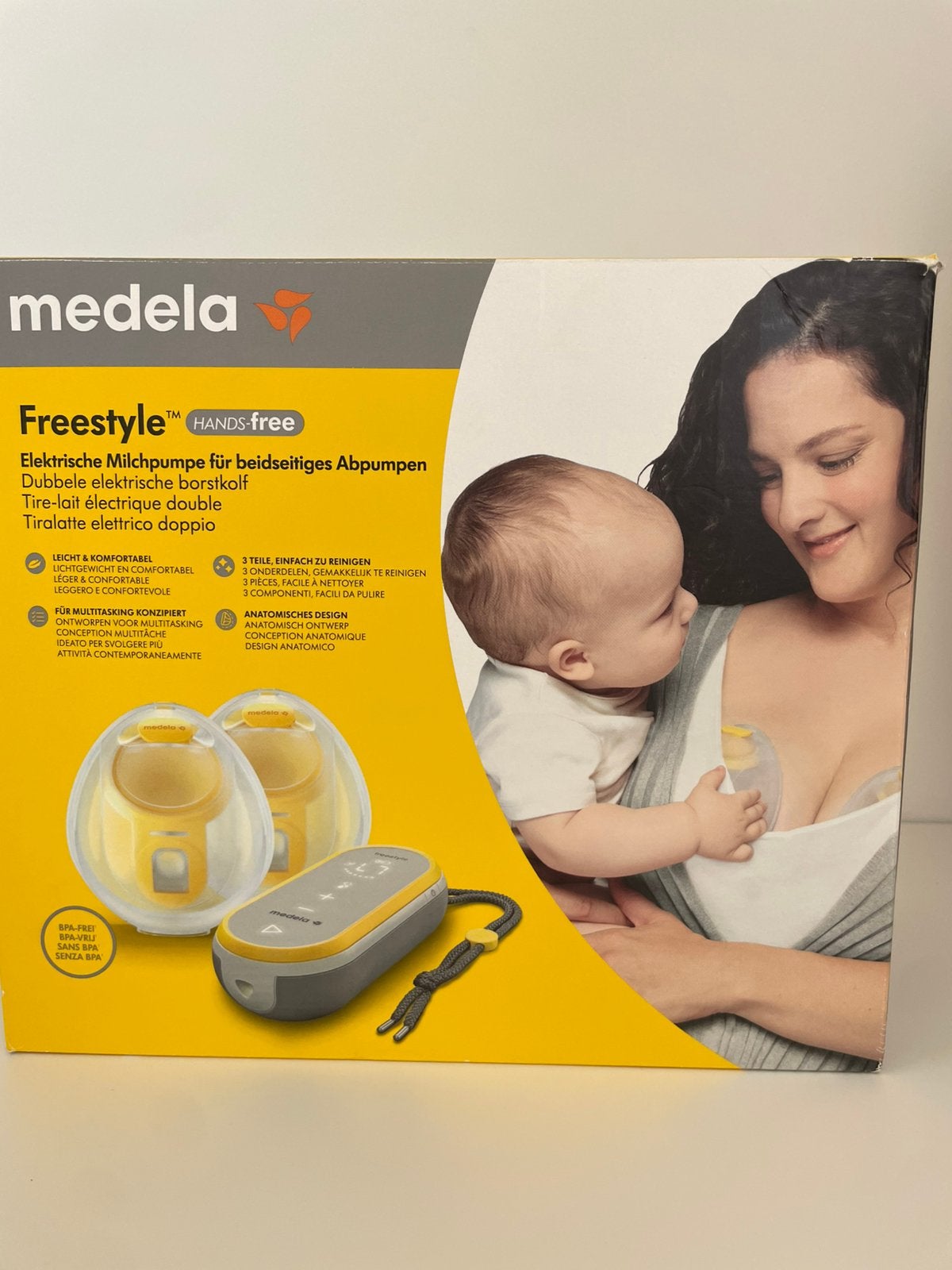 Medela Dubbele elektrische borstkolf Freestyle Handsfree, Ophalen, Gebruikt, Medela, Borstkolf