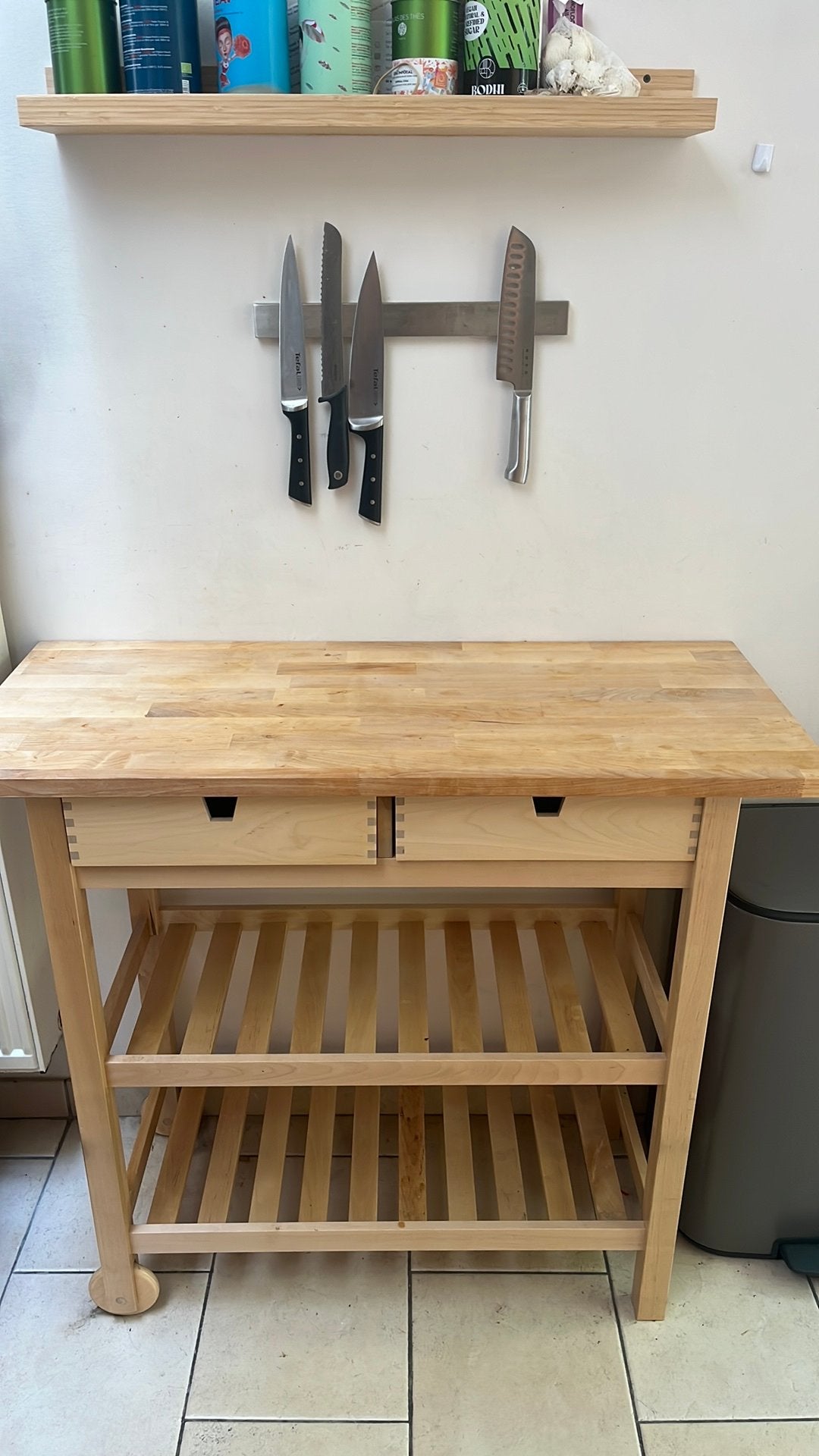 Bijzettafel ikea, Enlèvement, Comme neuf