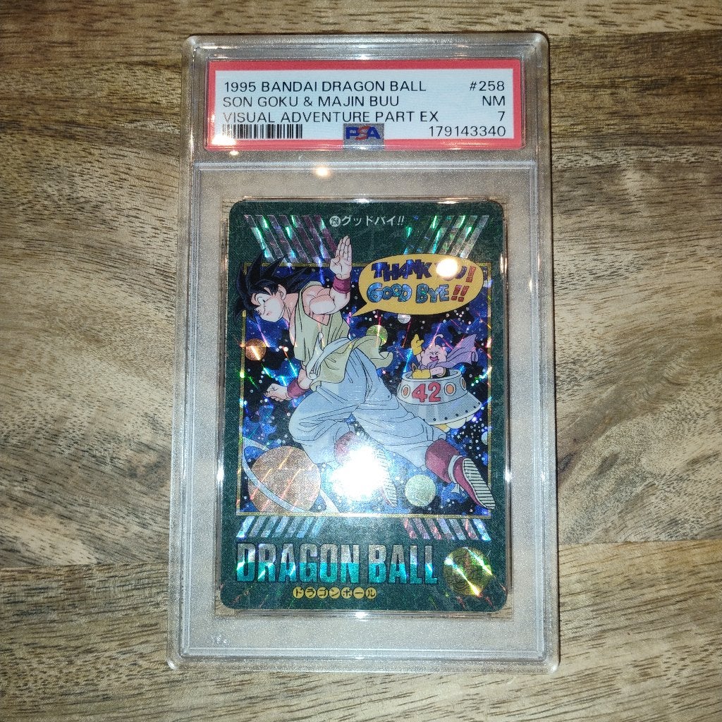 Dragon Ball Visuele avonturenkaart Carddass PSA7, Verzenden, Zo goed als nieuw, Speelkaart(en)