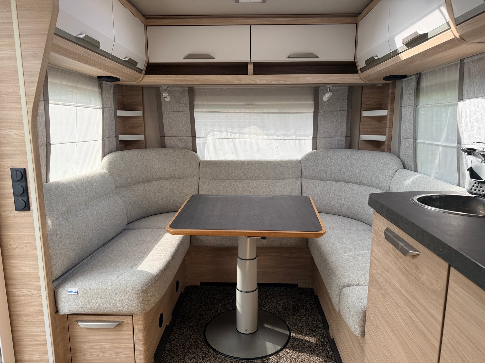 Knaus sudwind 500fu, Caravans en Kamperen, Mover, Rondzit, Frans bed, Particulier