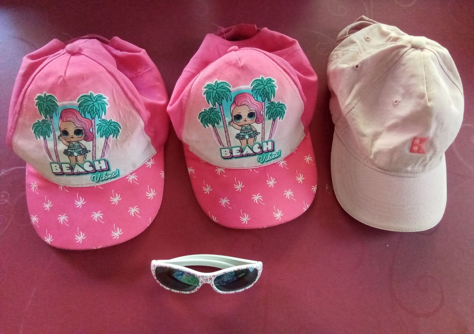 Zonnepetjes meisjes. 3 st voor 2,50 euro, Enfants & Bébés, Enlèvement ou Envoi, Casquette, Fille, LOL