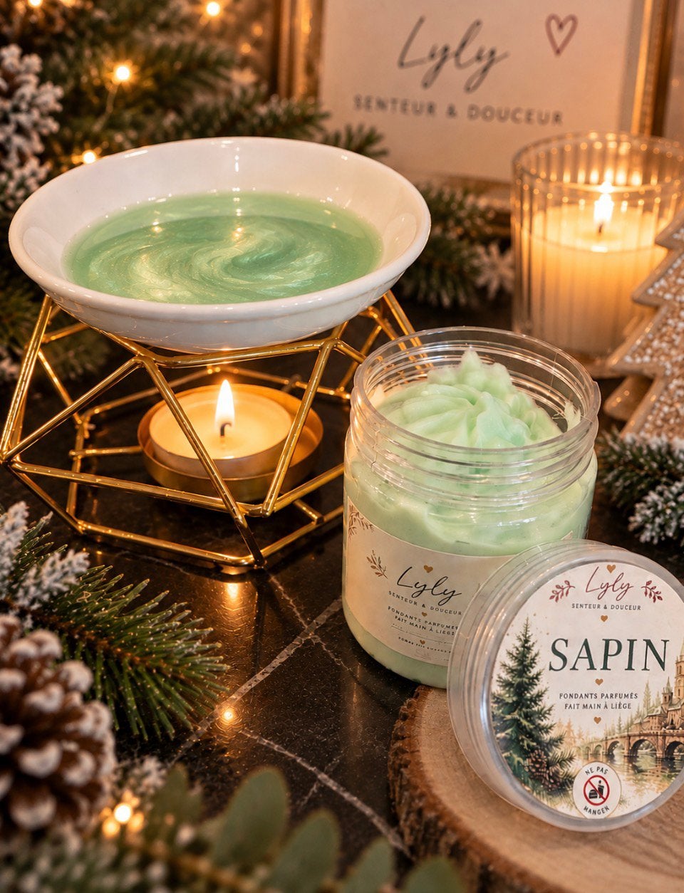 Fondant parfumé chantilly Sapin 50g, Maison & Meubles, Enlèvement ou Envoi, Autres marques, Bougie, Cire