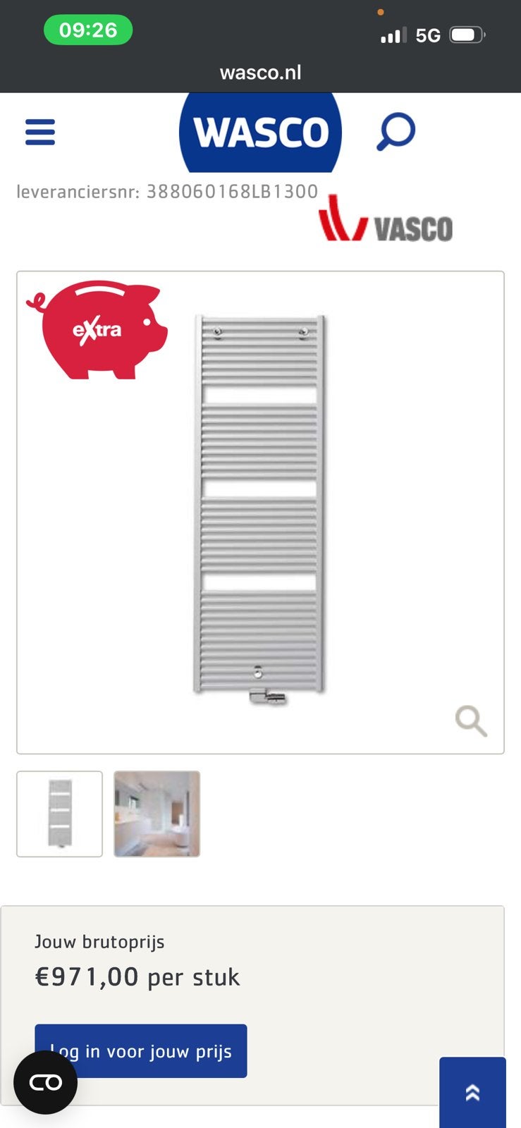 Radiateur sèche-serviettes Vasco Gris 60x173 Conn. centrale, Enlèvement, 150 cm ou plus, Radiateur, 30 à 80 cm