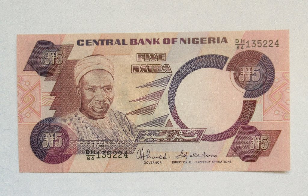 Nigeria 5 Naira 1984, Timbres & Monnaies, Envoi, Nigeria