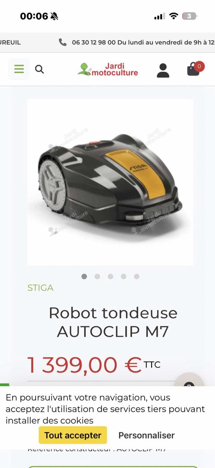 echange contre tracteur tondeuse ou faire offre !!!!, Enlèvement, Neuf, Plus de 25 cm, Contrôlable via l'application