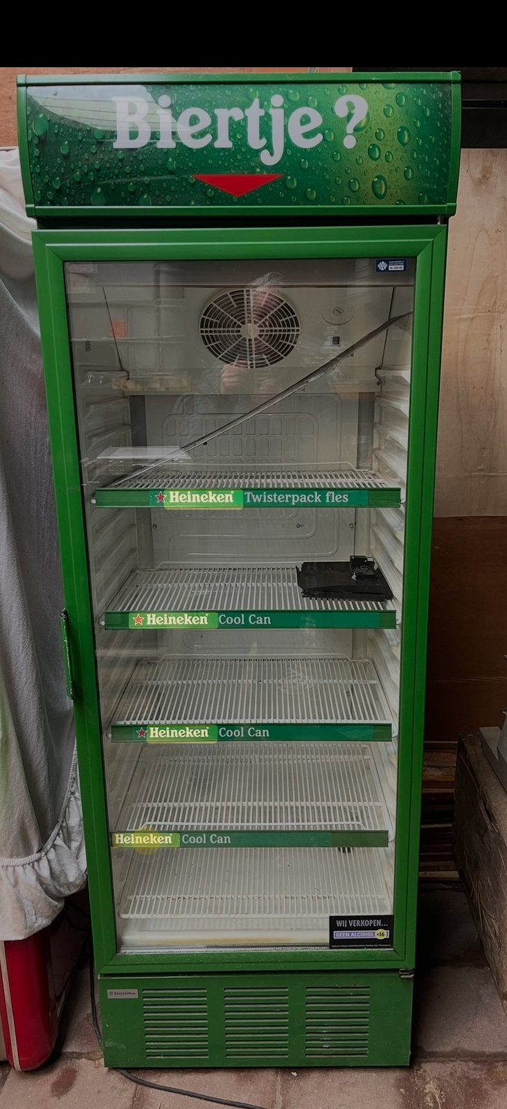 Heineken koelkast defect, Ophalen, Zo goed als nieuw