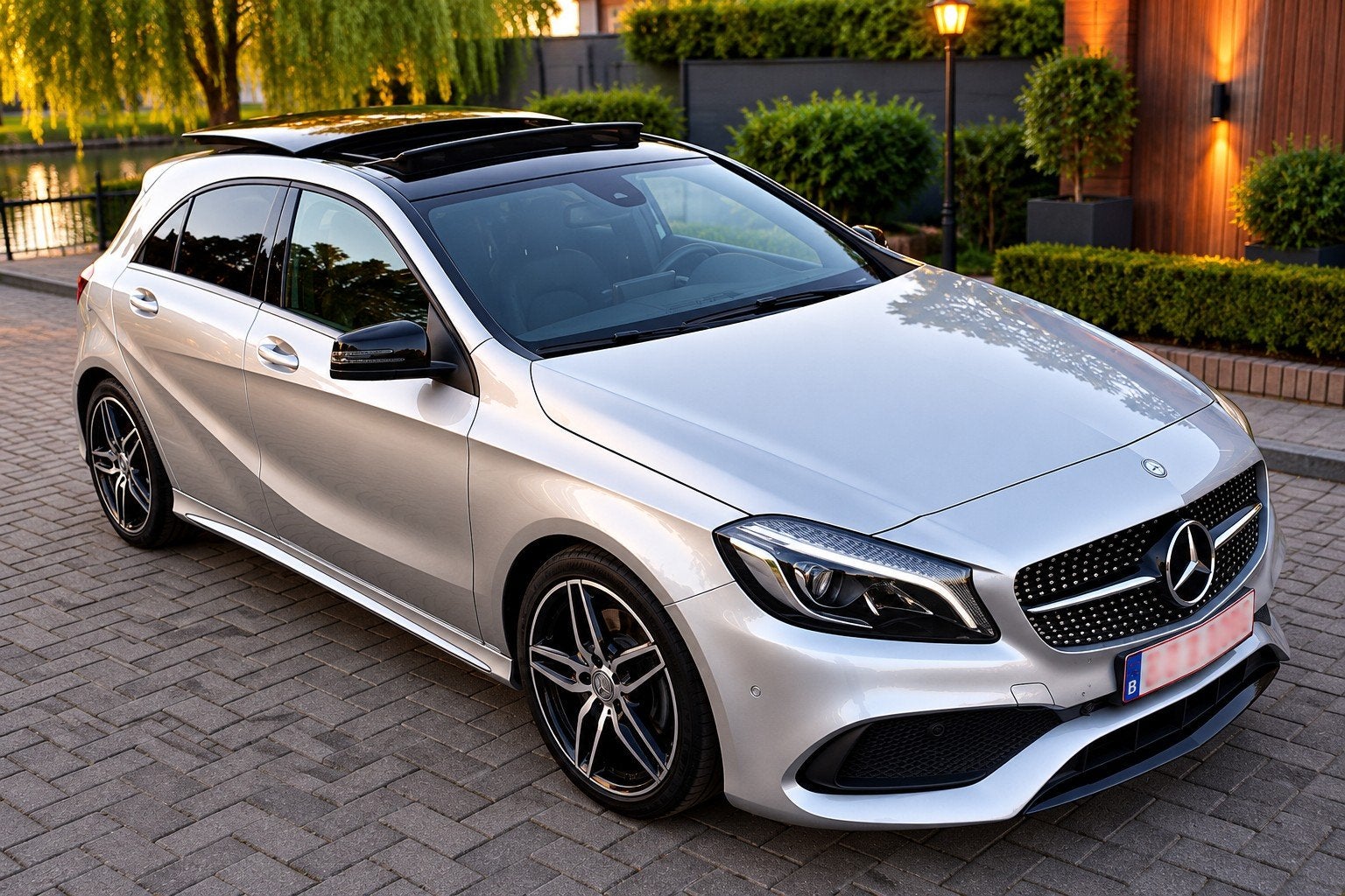 Mercedes-Benz A200 AMG Line ,Panoramisch dak, Achat, Euro 6, Noir, 5 portes