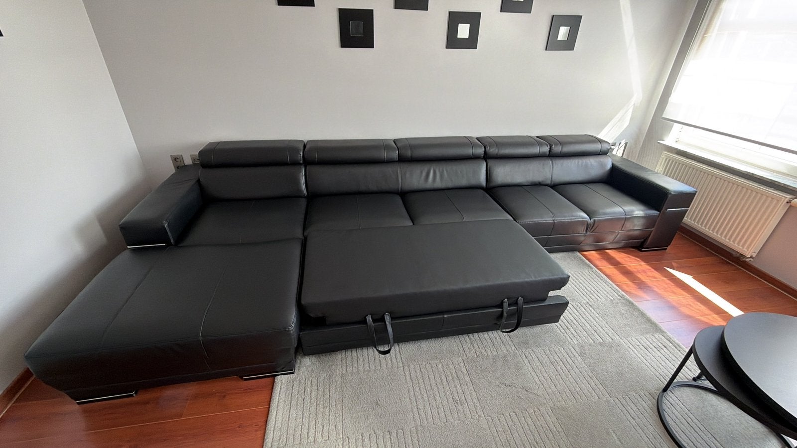 Hoekzetel te koop met slaapfunctie en opbergvak, Enlèvement, Utilisé, Synthétique