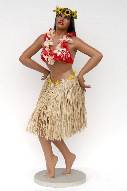 Fille Hula de 1,8 m de haut - hulagirl en taille réelle