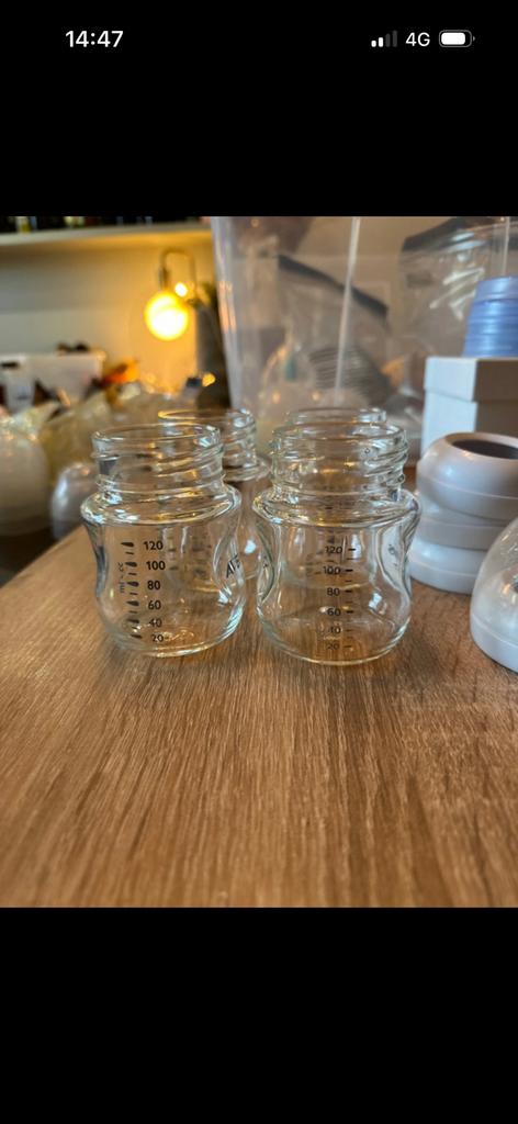 Glazen flesjes avent, Kinderen en Baby's, Ophalen, Zo goed als nieuw