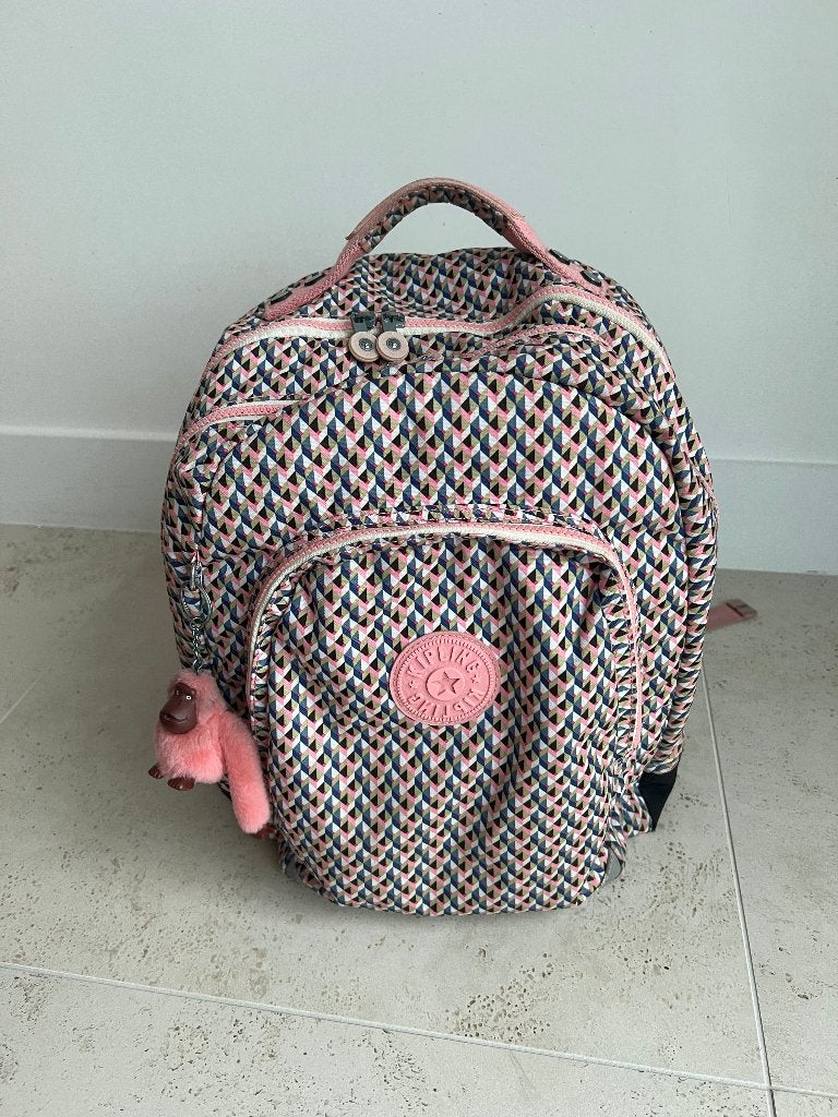 Kipling rugzak / boekentas Class Room Girly Geo, Enlèvement ou Envoi, Utilisé, Sac à dos