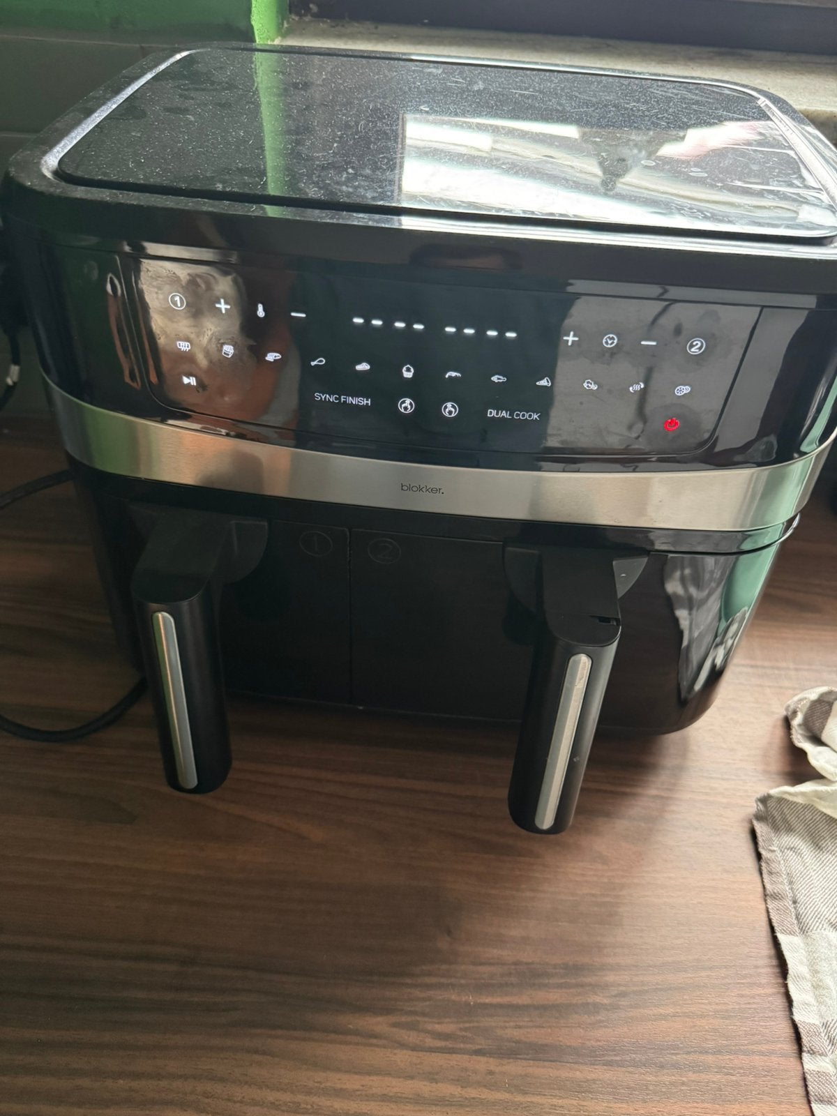 Friteuse à air double, Electroménager, Enlèvement ou Envoi, Comme neuf, Friteuse à air XXL