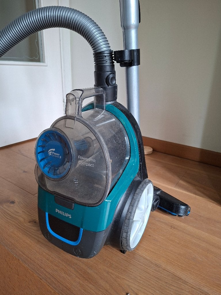 Stofzuiger zonder zak - Philips PowerPro Compact, Elektronische apparatuur, Stofzuigers, Ophalen, Gebruikt, Philips, Sledestofzuiger