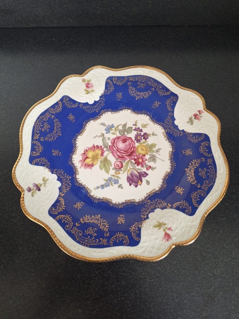 Plat de Service Porcelaine de Bavière Zeh Scherzer 30CM, Antiquités & Art, Enlèvement ou Envoi