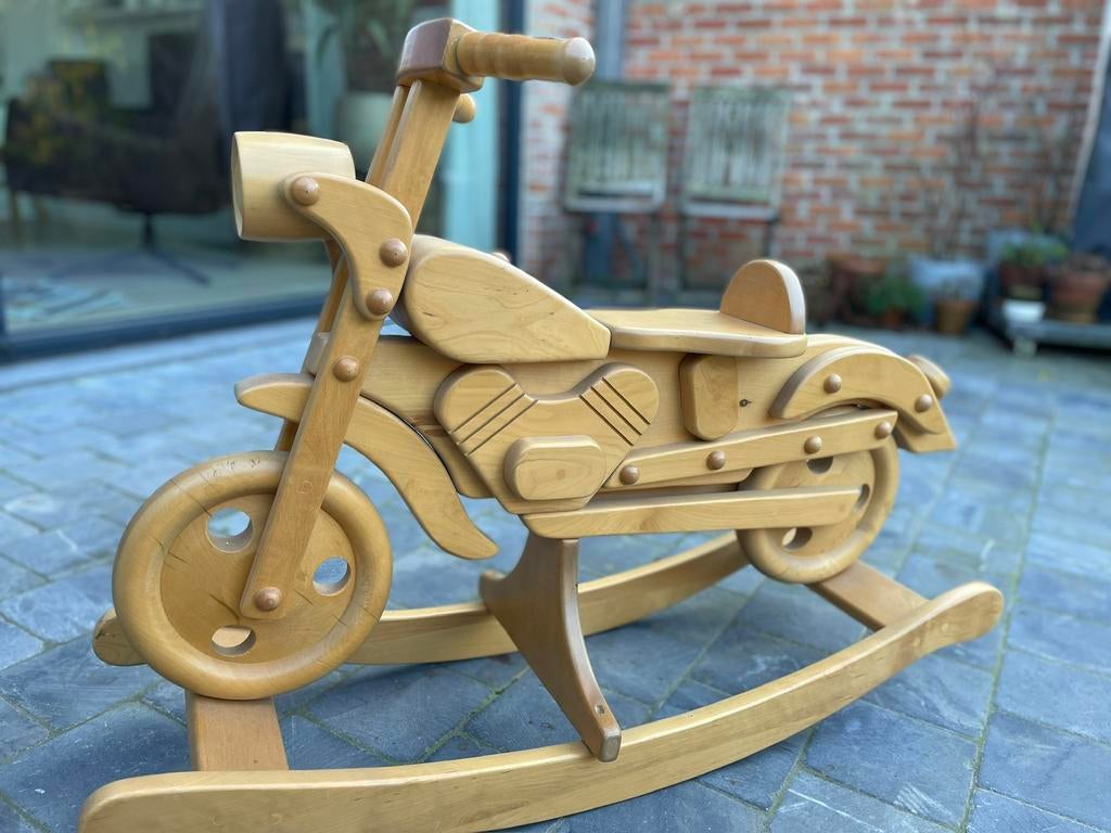 Houten schommelpaard / brommer, Enlèvement, Comme neuf