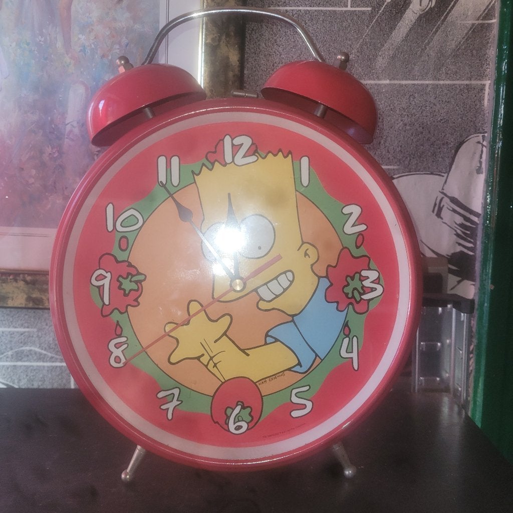 Réveil Géant Vintage Bart Simpson –ÉTAT PARFAIT, Enlèvement