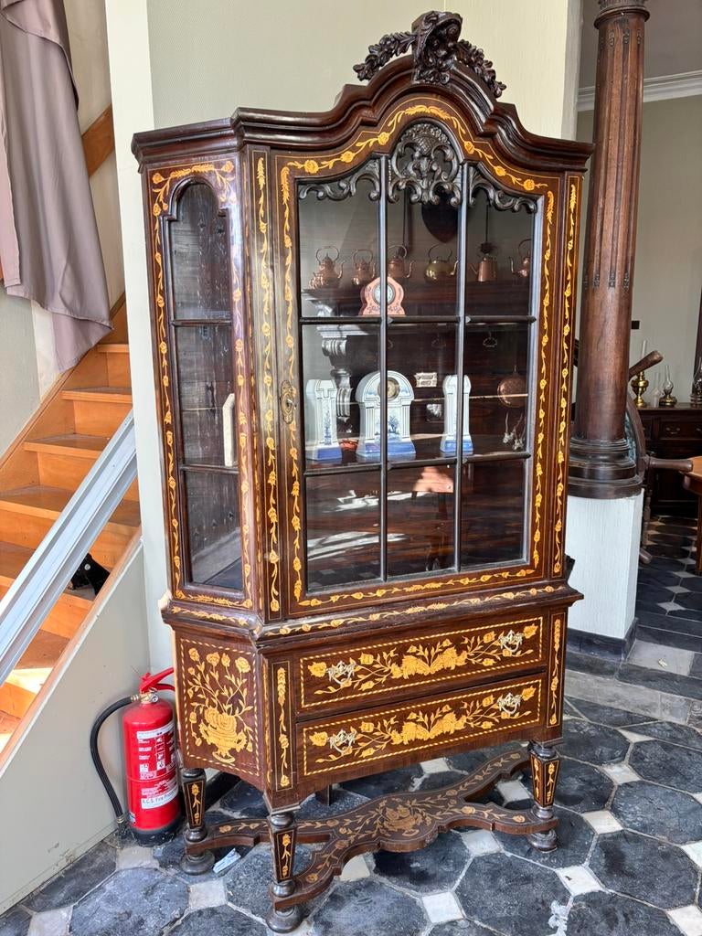 Uitzonderlijke Louis XV vitrine (lees beschrijving), Enlèvement