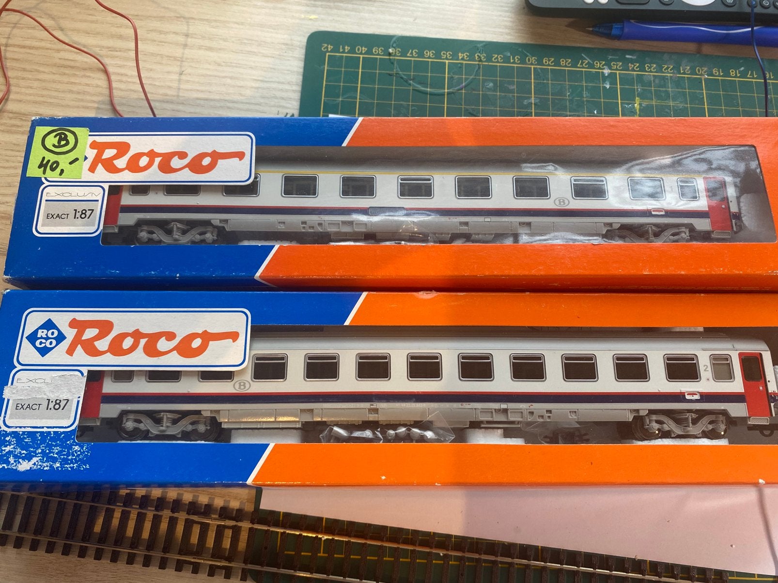 Roco 45400 en 45401 nmbs sncb I6 grijze uitvoering, Ophalen of Verzenden, Zo goed als nieuw, Roco