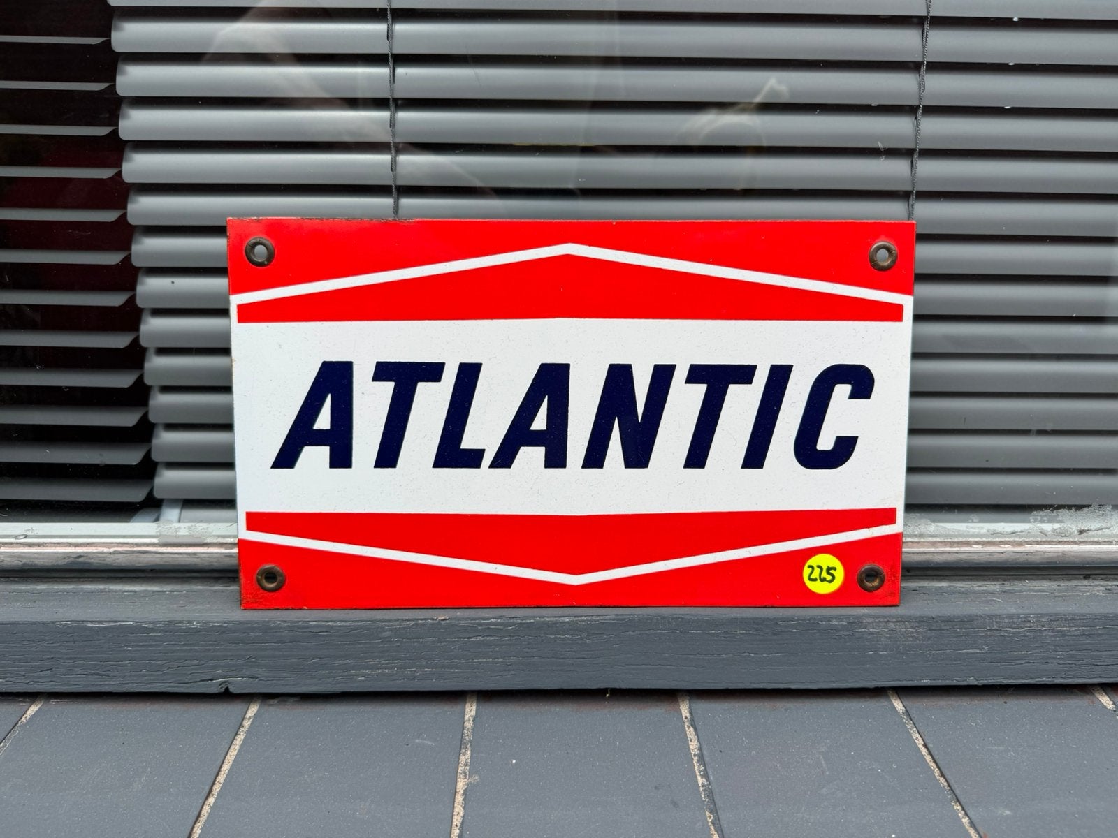 Panneau d'affichage émaillé ATLANTIC, Antiquités & Art, Antiquités | Email, Enlèvement ou Envoi