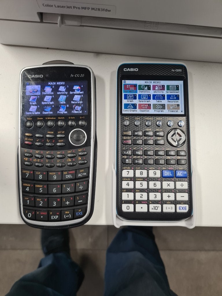 2 casio grafisch rekenmachines FX- CG50 + FX- CG20, Ophalen of Verzenden, Grafische rekenmachine, Gebruikt