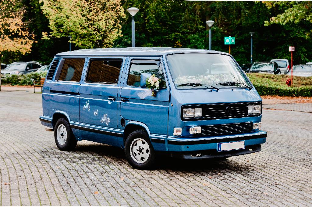 VW T3, Auto's, Volkswagen, Automaat, 4 cilinders, Blauw, 7 zetels