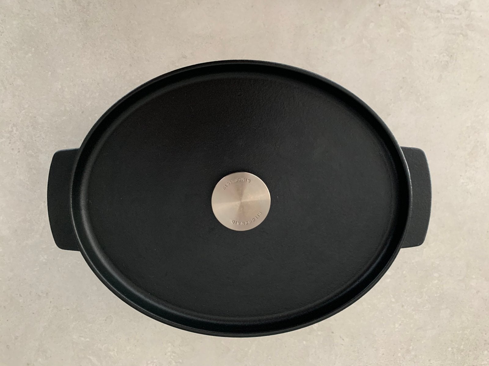 Kitchenaid - POÊLE À FRIRE EN FONTE 30 CM 5,6 L, Avec couvercle, Comme neuf, Enlèvement, Émail