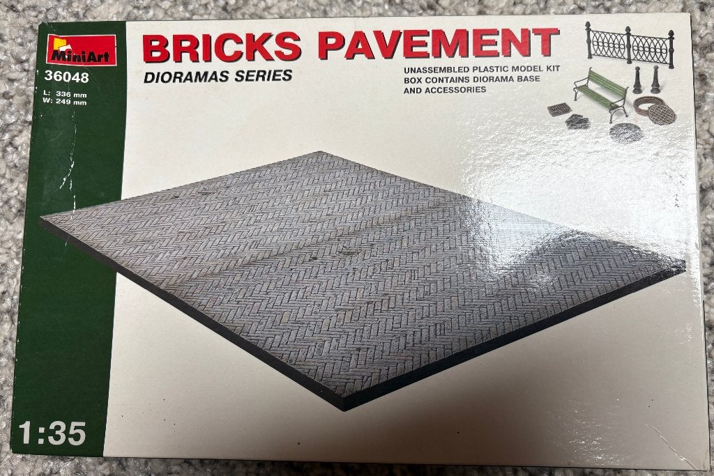 Miniart 36048 Bricks Pavement, Ophalen of Verzenden, Nieuw, 1:35 tot 1:50, Diorama