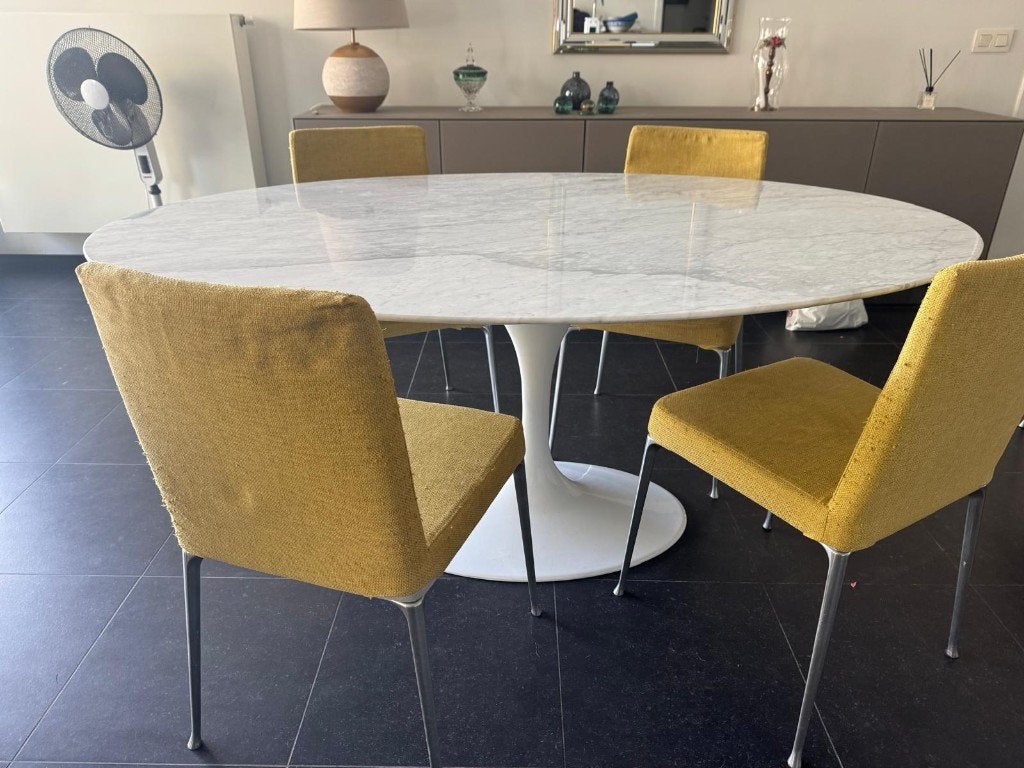 eettafel- Design, Ophalen, Zo goed als nieuw, Ovaal, Overige materialen