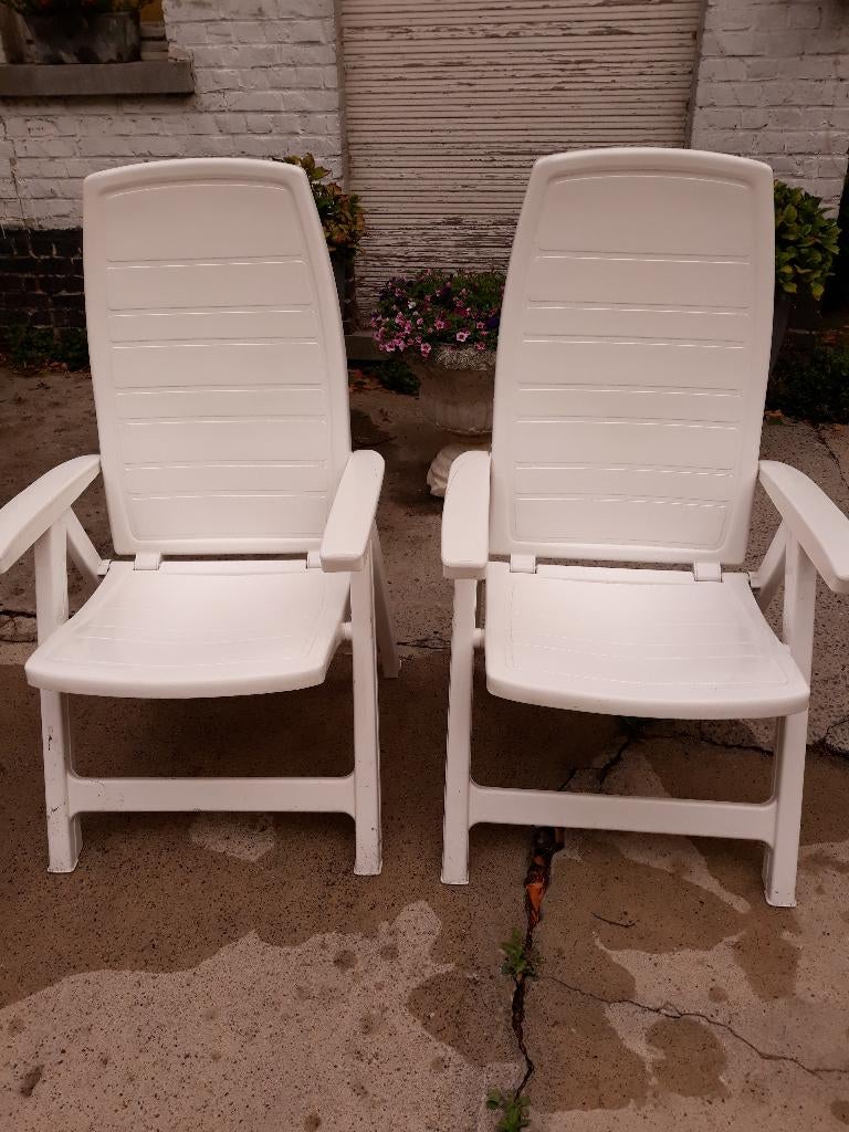 tuinmeubelen, Tuin en Terras, Kunststof, Gebruikt, Tuinset, Ophalen