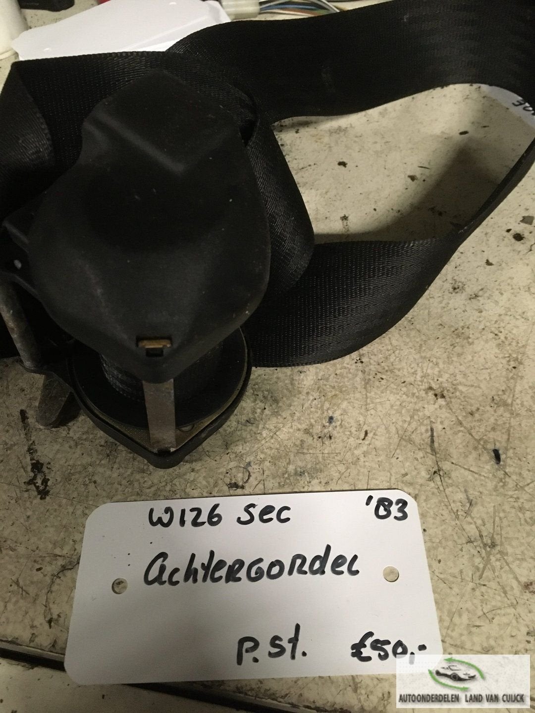 Mercedes w126 sec achtergordel, Gebruikt, -, -, Ophalen of Verzenden