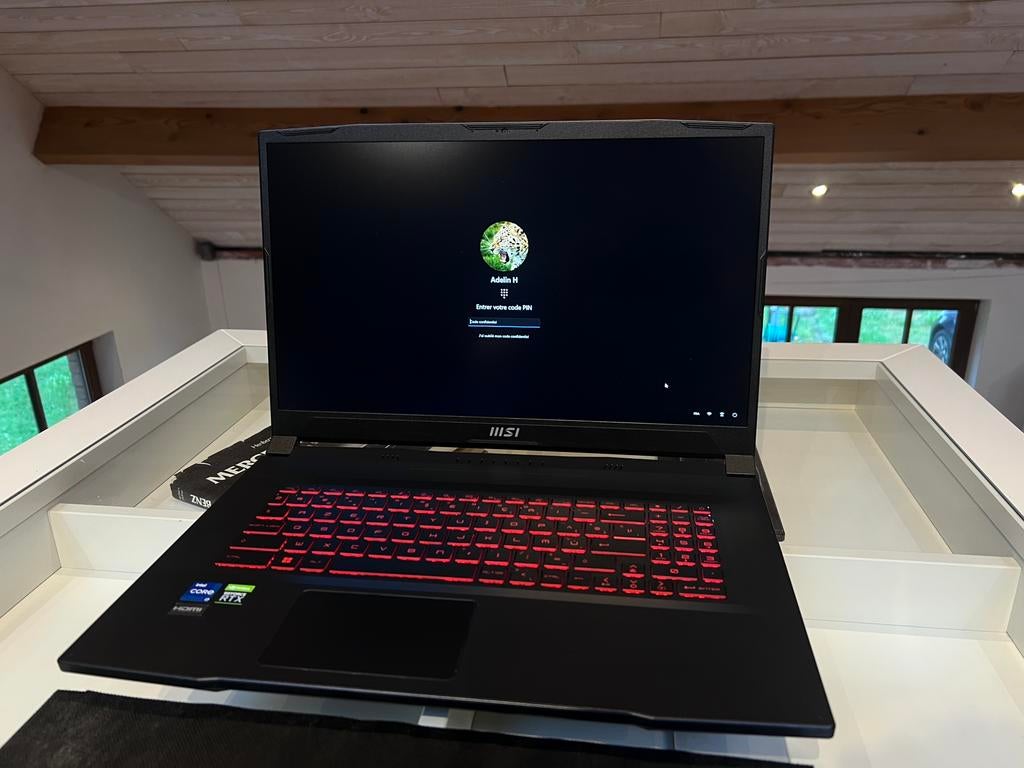 Msi Katana i7 3070ti 1Tb, Informatique & Logiciels, Ordinateurs portables Windows, Comme neuf, Enlèvement