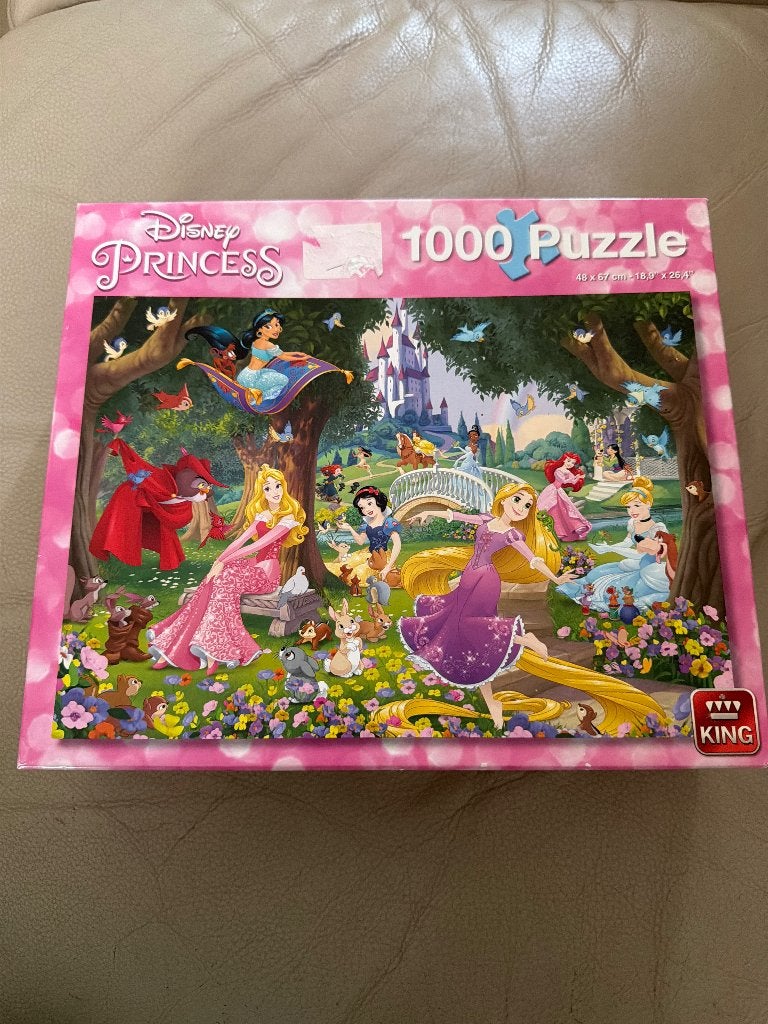 Puzzel Disney princess 1000 stukjes, Hobby en Vrije tijd, Ophalen, 500 t/m 1500 stukjes, Gebruikt, Legpuzzel