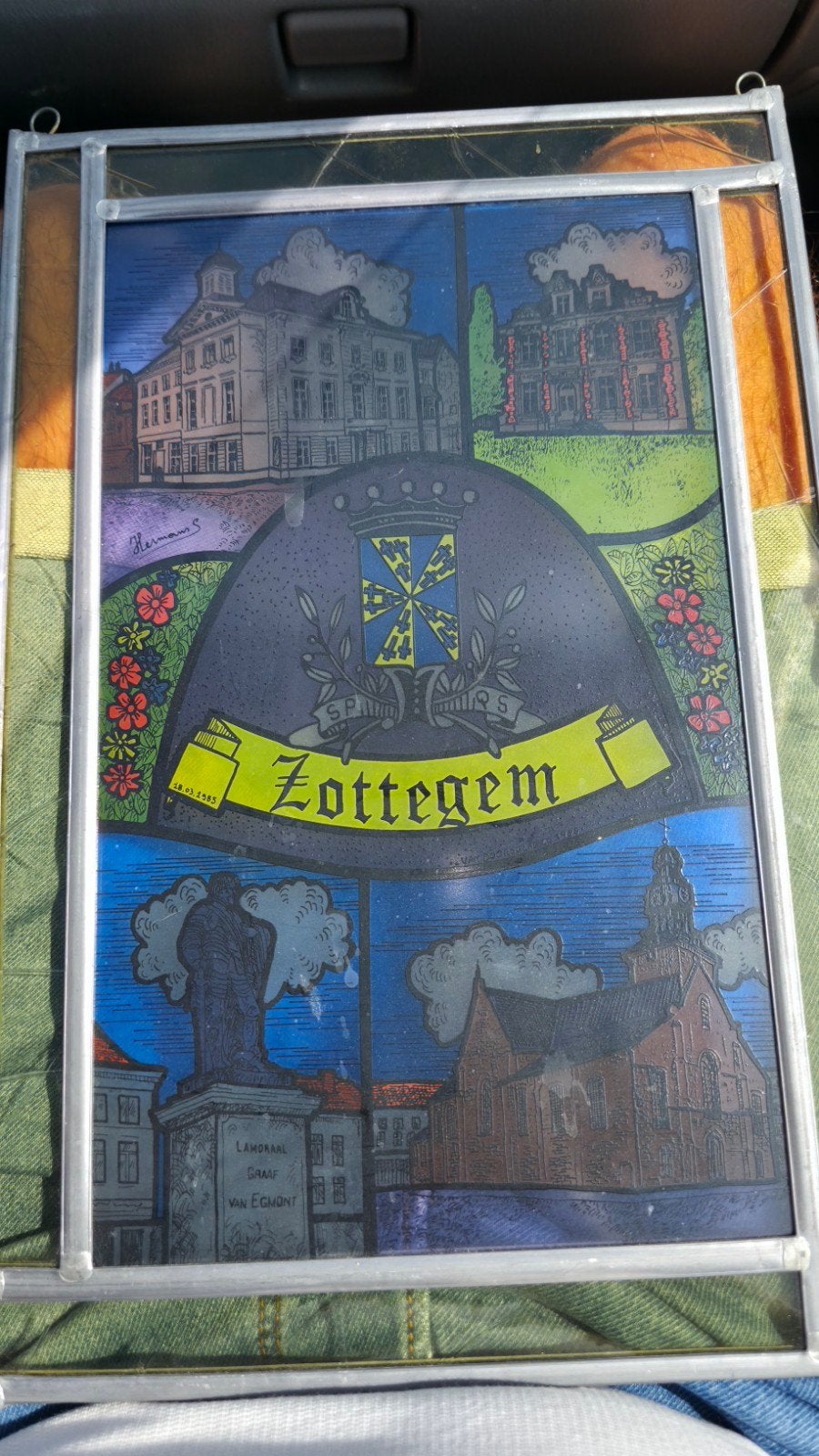 glas raam zottegem, Ophalen