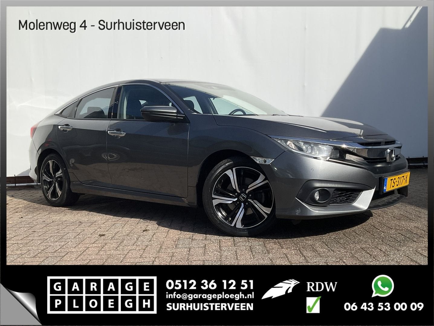 Honda Civic 1.5 i-VTEC Elegance Automaat Nav/Cruise Camera S, Auto's, Automaat, 146 g/km, Bedrijf, Berline
