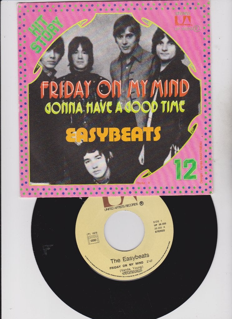 The Easybeats – Friday On My Mind    nMINT, Cd's en Dvd's, Vinyl Singles, Zo goed als nieuw, Pop, Overige typen, Beschermende buitenhoes